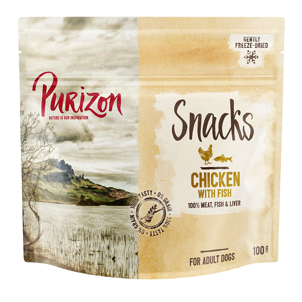 Purizon Snack Sparpaket 3 x 100 g - Huhn mit Fisch Purizon Snack Sparpaket 3 x 100 g - Huhn mit Fisch von Purizon