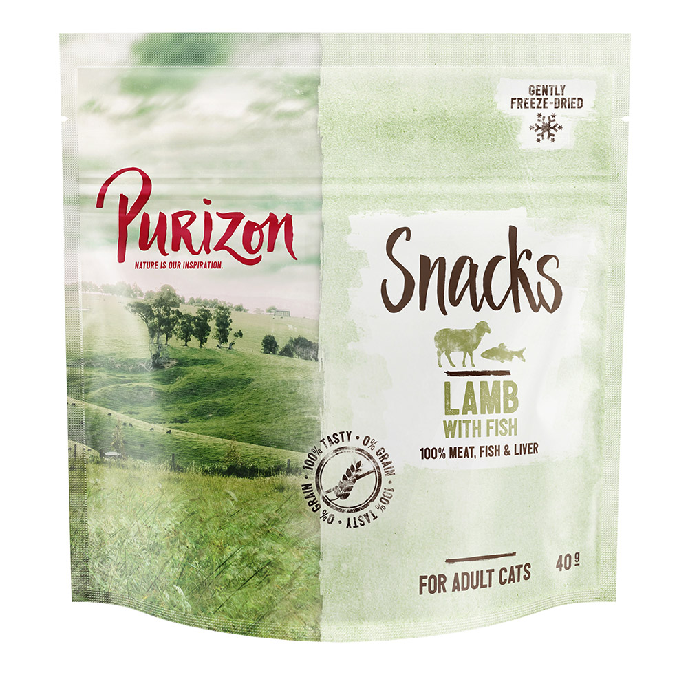 Purizon Snack Sparpaket 3 x 40 g - Lamm mit Fisch von Purizon