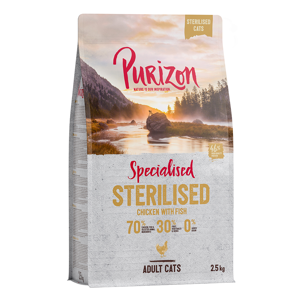 Purizon Sterilised Adult Huhn & Fisch - getreidefrei - 2,5 kg von Purizon
