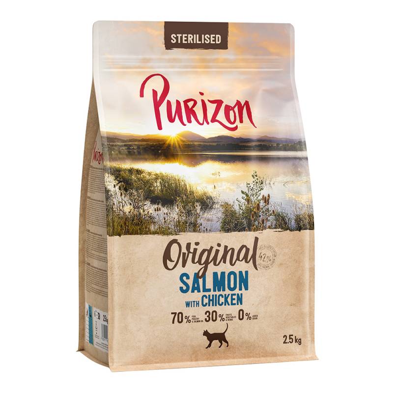 Purizon Sterilised Adult Lachs mit Huhn - getreidefrei - 2,5 kg von Purizon