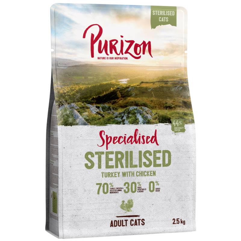 Purizon Sterilised Adult Truthahn & Huhn - getreidefrei - 2,5 kg von Purizon