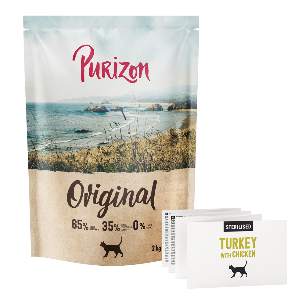 Purizon Sterilised Adult Truthahn & Huhn - getreidefrei - NEU: 2 kg von Purizon