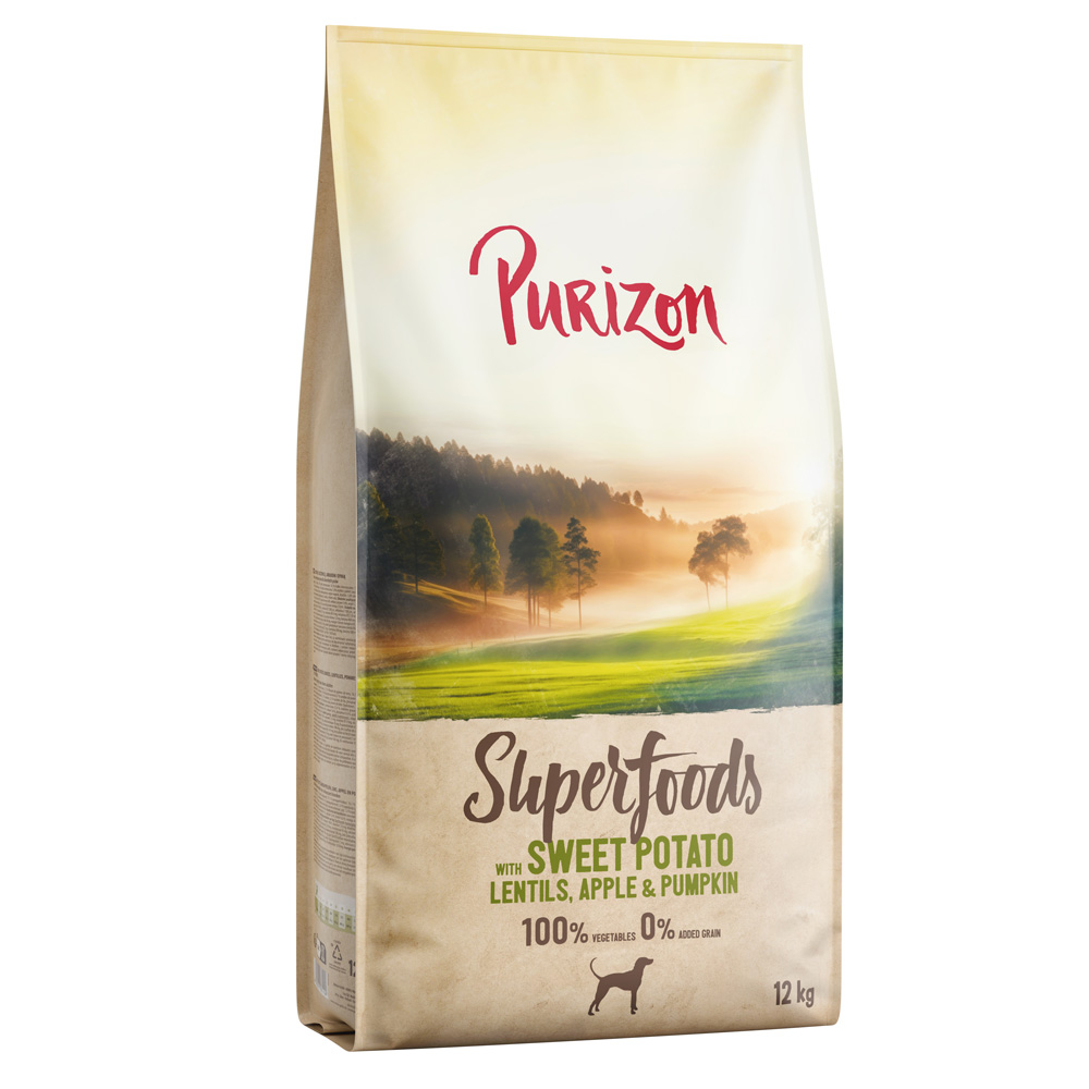 Purizon Superfoods Veggie Süßkartoffeln mit Linsen, Apfel & Kürbis - Sparpaket: 2 x 12 kg von Purizon