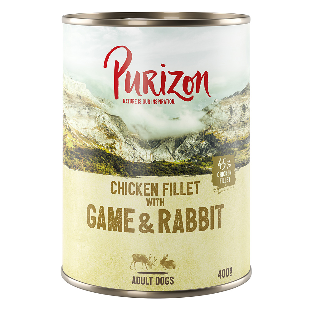 Purizon Wild mit Kaninchen Adult - getreidefrei - Als Ergänzung: 6 x 400 g Wild & Kaninchen Nassfutter Purizon Wild mit Kaninchen Adult - getreidefrei - Als Ergänzung: 6 x 400 g Wild & Kaninchen Nassfutter von Purizon