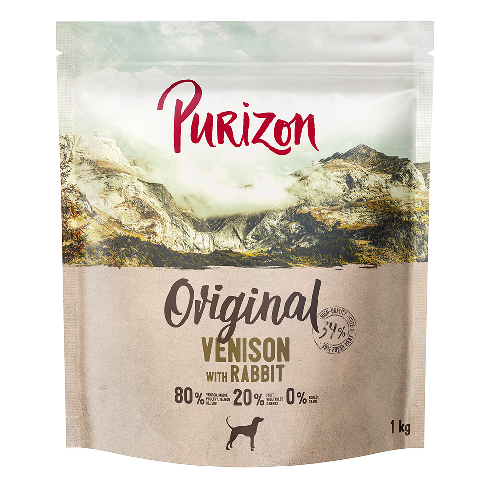 Purizon Wild mit Kaninchen Adult - getreidefrei - Sparpaket: 4 x 1 kg von Purizon