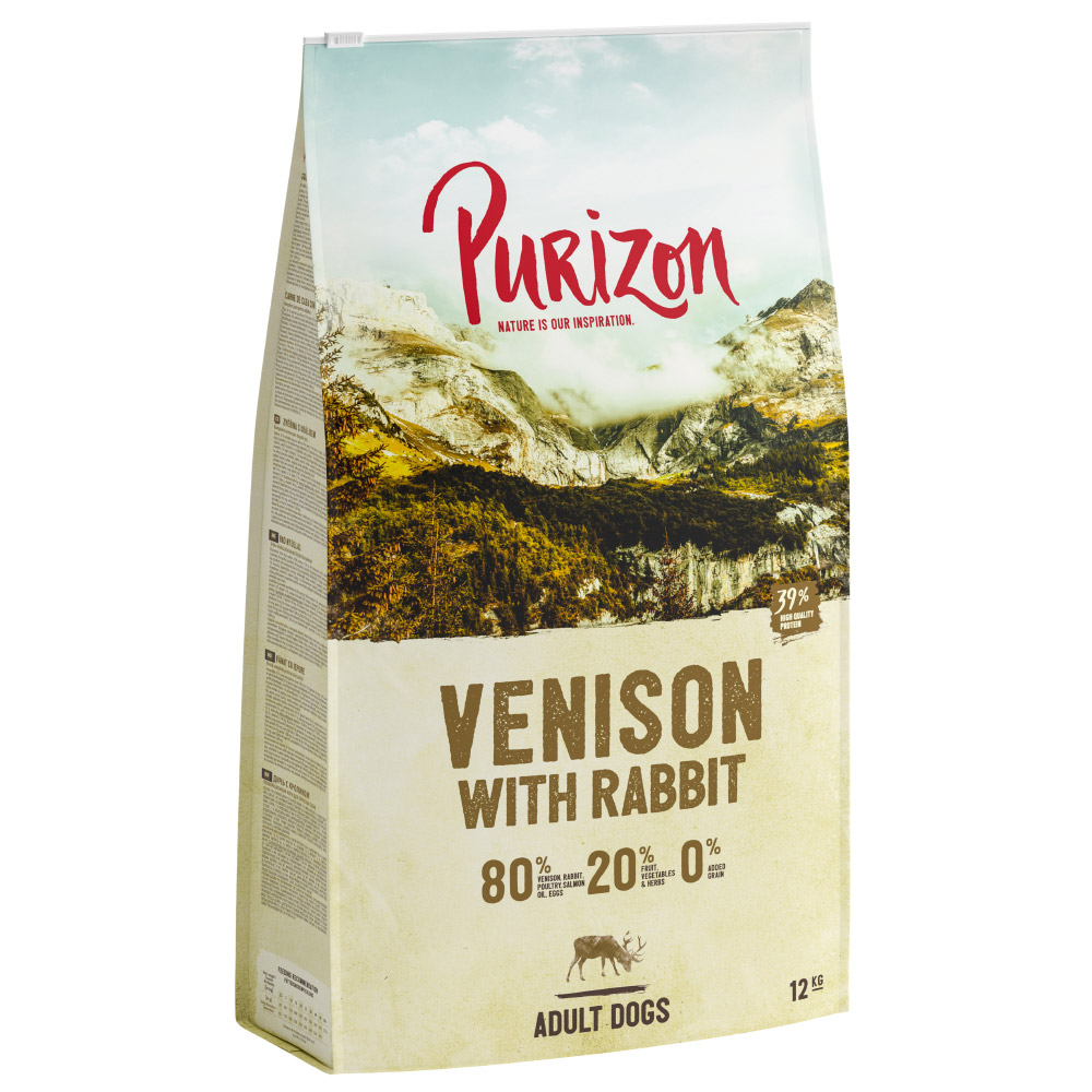 Sparpaket Purizon 2 x 12 kg - Classic: Adult Wild mit Kaninchen von Purizon