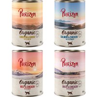 Sparpaket Purizon Organic 12 x 400 g - Mix (4 Sorten gemischt) von Purizon