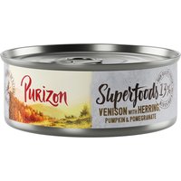 Sparpaket Purizon Superfoods 12 x 70 g - Wild mit Hering, Kürbis und Granatapfel von Purizon
