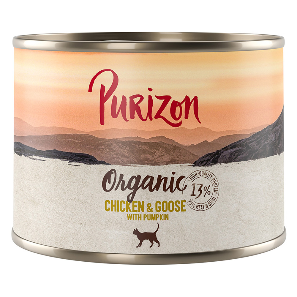 Sparpakete Purizon Organic 12 x 200 g - Huhn und Gans mit Kürbis von Purizon