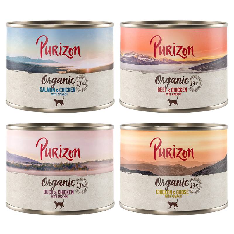 Sparpakete Purizon Organic 12 x 200 g - Mixpaket 4 Sorten von Purizon