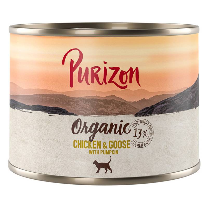 Sparpakete Purizon Organic 24 x 200 g - Huhn und Gans mit Kürbis von Purizon