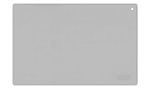 XL Silikonmatte für Haustiere, 60 x 40 cm, 6 mm Rand, Grau von Purlov