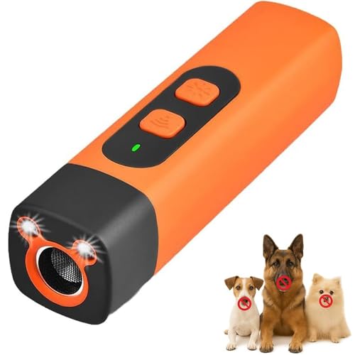 Purova Ruhemeister Hund, Anti-Bell-Gerät für Hunde, Geräte zur Abschreckung von bellenden Hunden mit LED-Taschenlampe und HD-Display (1 Stück) von Purova