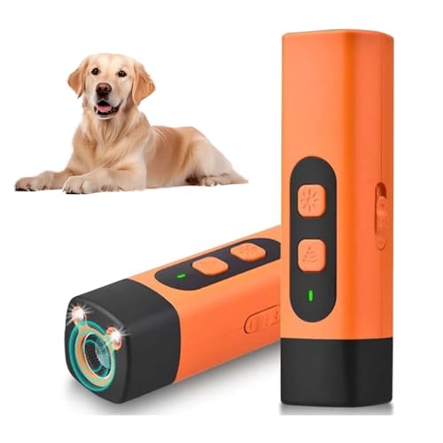 Purova Ruhemeister Hund, Anti-Bell-Gerät für Hunde, Geräte zur Abschreckung von bellenden Hunden mit LED-Taschenlampe und HD-Display (2 Stück) von Purova