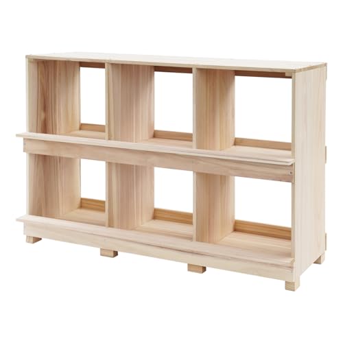 Hühner Nistkästen Holz 6 Fächer Legenester für Hühner für Eiersammlung Eierlegen Holz Legenest Legebox Praktische Hilfsmittel für die Geflügelhaltung Hühner Nistkästen Holz 6 Fächer Legenester für Hühner für Eiersammlung Eierlegen Holz Legenest Legebox Praktische Hilfsmittel für die Geflügelhaltung von PurpleMinder