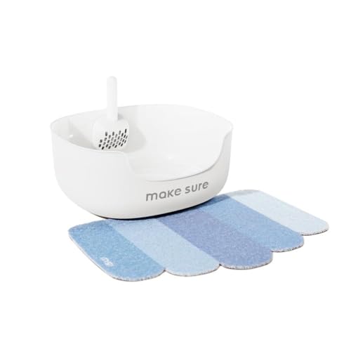 Purpurra – LITE Katzentoilette mit Streuschaufel, 3 Farben (Weiß) von PurpurRain