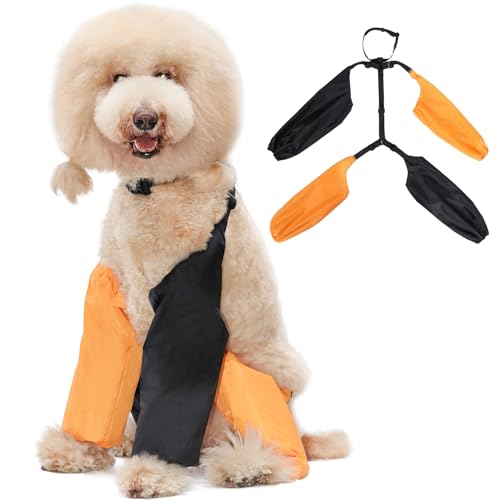 Hunde-Beinstulpen mit Hosenträgern, wasserdicht, schmutzabweisend, Beinschoner für Schnee, Regen, Spazierengehen, Outdoor, Hosenträger-Leggings, waschbar, Schutzärmel, Anti-Leck-Hose für Hunde, Größe Hunde-Beinstulpen mit Hosenträgern, wasserdicht, schmutzabweisend, Beinschoner für Schnee, Regen, Spazierengehen, Outdoor, Hosenträger-Leggings, waschbar, Schutzärmel, Anti-Leck-Hose für Hunde, Größe von PurrHug