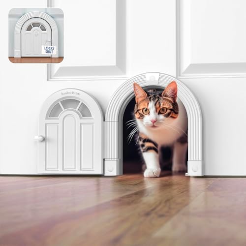 Katzentür ohne Klappe, für Innenbereich, Katzen bis zu 9 kg, einfache und sichere Montage in Minuten, kein Training erforderlich Katzentür ohne Klappe, für Innenbereich, Katzen bis zu 9 kg, einfache und sichere Montage in Minuten, kein Training erforderlich von Purrfect Portal