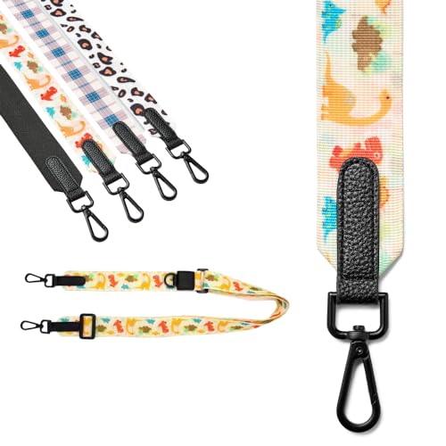 Purrfects Verstellbarer Riemen (Dino Print) – kompatible Hundetaschen und Mini-Leckerli-Taschen von Purrfects