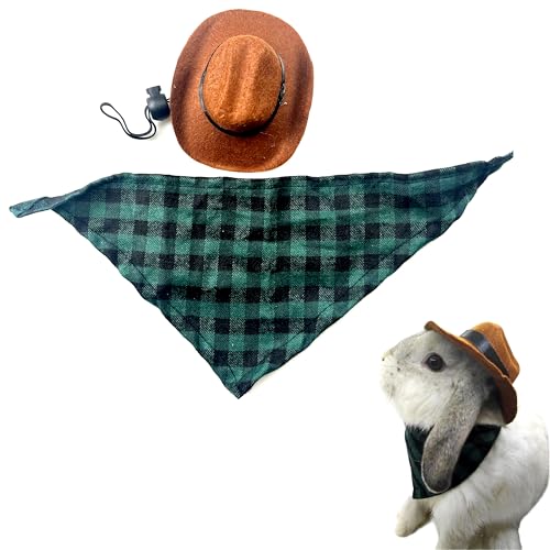 Niedlicher Hut und Schal für Kaninchen, Cowboys, Mütze, Schal, Outfits, Kaninchen, Hund, Katze, Haustiere, Halloween-Kostüm, Hüte, Kleidung, Hasen, Geschenke, Zubehör, Kaffeegrünes Gitter Niedlicher Hut und Schal für Kaninchen, Cowboys, Mütze, Schal, Outfits, Kaninchen, Hund, Katze, Haustiere, Halloween-Kostüm, Hüte, Kleidung, Hasen, Geschenke, Zubehör, Kaffeegrünes Gitter von PurrrfectionPet