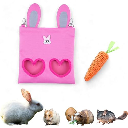 PurrrfectionPet Hängende Kaninchen-Heu-Futterstation mit Kauspielzeug-Set, Meerschweinchen, Heu-Futterspender, Hasen-Futterspender für kleine Haustiere, Kaninchen, Chinchilla, Meerschweinchen, PurrrfectionPet Hängende Kaninchen-Heu-Futterstation mit Kauspielzeug-Set, Meerschweinchen, Heu-Futterspender, Hasen-Futterspender für kleine Haustiere, Kaninchen, Chinchilla, Meerschweinchen, von PurrrfectionPet
