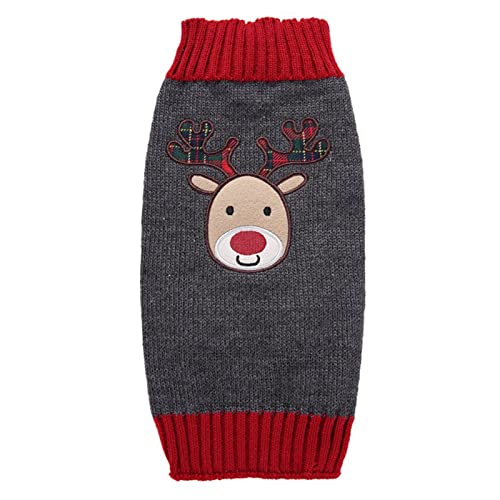 Hundepullover Grosse Hunde Weihnachten Winter Warmer Hund Katze Pullover Kleidung Haustier Mantel Kostüm Welpenpullover Pullover Bekleidung für kleine mittelgroße Hunde Haustierpullover (03-Grey, XL) Hundepullover Grosse Hunde Weihnachten Winter Warmer Hund Katze Pullover Kleidung Haustier Mantel Kostüm Welpenpullover Pullover Bekleidung für kleine mittelgroße Hunde Haustierpullover (03-Grey, XL) von Pursuit-W