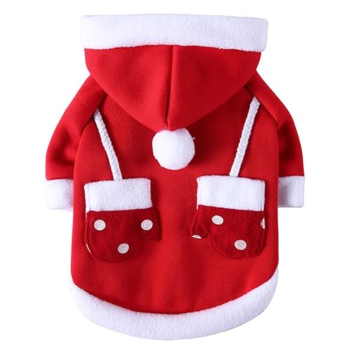 Hundepullover Grosse Hunde Weihnachten Winter Warmer Hund Katze Pullover Kleidung Haustier Mantel Kostüm Welpenpullover Pullover Bekleidung für kleine mittelgroße Hunde Haustierpullover (04-T, S) von Pursuit-W