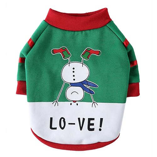 Hundepullover Grosse Hunde Weihnachten Winter Warmer Hund Katze Pullover Kleidung Haustier Mantel Kostüm Welpenpullover Pullover Bekleidung für kleine mittelgroße Hunde Haustierpullover (04-U, M) von Pursuit-W