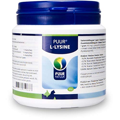 Puur L-Lysine Hund/Katze (ehemals L-Lysine Compleet) - 50 g von Puur natuur