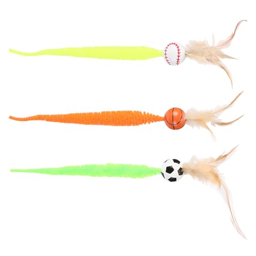 Puwaiio Federball Katzen Spielzeug | Feder Katzen Spielzeug,Bunte Schwanzfedern Hoch Elastisch Für Bewegung Jagd Draußen Vogel Zuhause Puwaiio Federball Katzen Spielzeug | Feder Katzen Spielzeug,Bunte Schwanzfedern Hoch Elastisch Für Bewegung Jagd Draußen Vogel Zuhause von Puwaiio