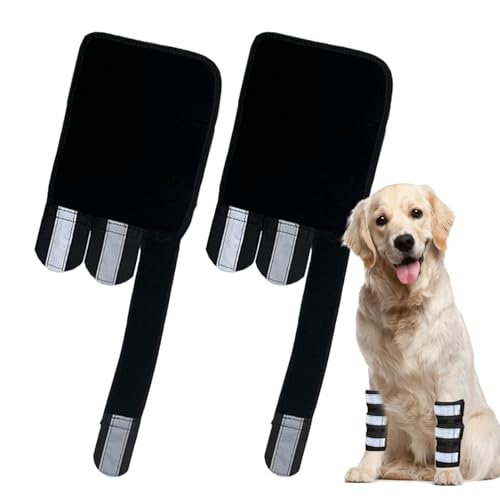 Puwaiio Vorderbein-Bandage für Hunde, Kompressionsbandage für Hunde, reflektierender Vorderbeinschutz, Verletzungen, Prävention für Laufen, Outdoor, Spazierengehen, Einkaufen, Training von Puwaiio