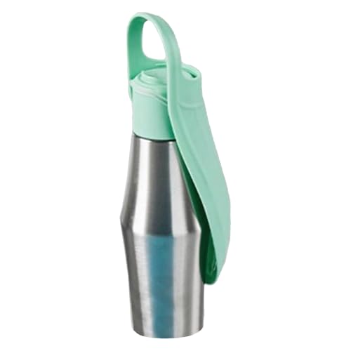 Puwaiio Wasserflasche für Spaziergänge mit Hunden, tragbarer Trink-Futterspender mit Schüssel, 750 ml, auslaufsicherer Behälter für Hund, Katze, Wandern, Camping, Outdoor von Puwaiio
