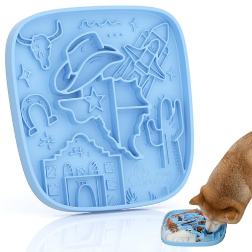 Puzzle Feeder Silikon-Leckmatte für Hunde, reichhaltige und innovative strukturierte Hundefuttermatte, langsames Füttern, Hundematte für alle Hunderassen, ideale Größe für 3 Tassen mit verschiedenen Puzzle Feeder Silikon-Leckmatte für Hunde, reichhaltige und innovative strukturierte Hundefuttermatte, langsames Füttern, Hundematte für alle Hunderassen, ideale Größe für 3 Tassen mit verschiedenen von Puzzle Feeder