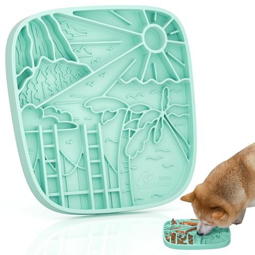 Puzzle Feeder Silikon-Leckmatte für Hunde, reichhaltige und innovative strukturierte Hundefuttermatte, langsames Füttern, Hundematte für alle Hunderassen, ideale Größe für 3 Tassen mit verschiedenen Puzzle Feeder Silikon-Leckmatte für Hunde, reichhaltige und innovative strukturierte Hundefuttermatte, langsames Füttern, Hundematte für alle Hunderassen, ideale Größe für 3 Tassen mit verschiedenen von Puzzle Feeder