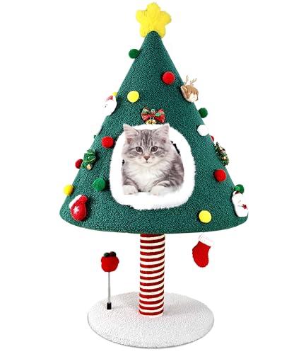 PuzzlePaw 93.0 cm Christmas Cat Tree Tower with Sisal Scratching Post Scratcher for Indoor Cats Christmas Decor Cute Cat House Furniture Cat Nest Bed with Hanging Sock Toys and Spring Gift Box Toy PuzzlePaw 93.0 cm Christmas Cat Tree Tower with Sisal Scratching Post Scratcher for Indoor Cats Christmas Decor Cute Cat House Furniture Cat Nest Bed with Hanging Sock Toys and Spring Gift Box Toy von PuzzlePaw