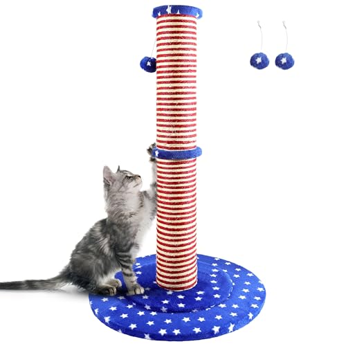 PuzzlePaw American Cat Kratzbaum für Indoor-Katzen, USA-Kratzbaum, Indenpence Day, mit interaktivem baumelndem Ball, groß PuzzlePaw American Cat Kratzbaum für Indoor-Katzen, USA-Kratzbaum, Indenpence Day, mit interaktivem baumelndem Ball, groß von PuzzlePaw