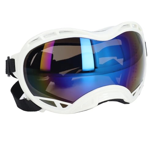 Verstellbare Hunde Sonnenbrille, Winddichte Haustiergläser Augenkleidung für Große Hunde mit Weichem Bequemem Schnalle -Design (Blau) von Pwshymi
