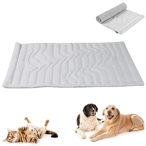 Pwzoax Dog Cooling Mat, Outdoor Cooling Mat for Dogs, Pet CoolingPad for DogsCats, CoolingDog Matfor Large Dogs Summer Indoor Outdoor Use (Gray,X-Large) von Pwzoax