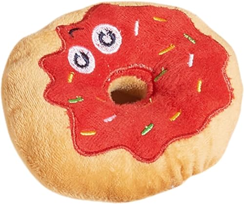 Pxiryanlow Interaktives Hundespielzeug, interaktives Donut-Plüschspielzeug, bissfest, lustiges Quietschgeräuschspielzeug, lindert Stress, Hundezubehör, lustiges Hundespielzeug, quietschendes Spielzeug Pxiryanlow Interaktives Hundespielzeug, interaktives Donut-Plüschspielzeug, bissfest, lustiges Quietschgeräuschspielzeug, lindert Stress, Hundezubehör, lustiges Hundespielzeug, quietschendes Spielzeug von Pxiryanlow