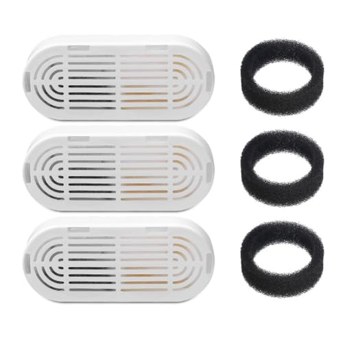 Pyatofly 3 STK. -Wasserbrunnenfilter für 108oz/3,2L Edelstahl-Katzenwasserbrunnen Hundewasserspender Schwämme Schaumfilter Pyatofly 3 STK. -Wasserbrunnenfilter für 108oz/3,2L Edelstahl-Katzenwasserbrunnen Hundewasserspender Schwämme Schaumfilter von Pyatofly