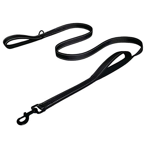 Pyatofly Reflektierende Hundeleine 6Ft, Verkehrsgepolstert mit Griffen, Doppelgriffen für die Trainingskontrolle - Griffleinen für GroßE oder Mittlere Hunde Pyatofly Reflektierende Hundeleine 6Ft, Verkehrsgepolstert mit Griffen, Doppelgriffen für die Trainingskontrolle - Griffleinen für GroßE oder Mittlere Hunde von Pyatofly