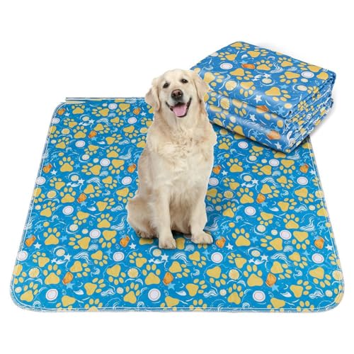Pyatofly Waschbares -Pad für Hunde, 2er-Pack Wiederverwendbare Welpenunterlagen, wasserdichte Wee-Wee-Hundeunterlagen, Saugfähige Trainingsmatten für Haustiere Pyatofly Waschbares -Pad für Hunde, 2er-Pack Wiederverwendbare Welpenunterlagen, wasserdichte Wee-Wee-Hundeunterlagen, Saugfähige Trainingsmatten für Haustiere von Pyatofly