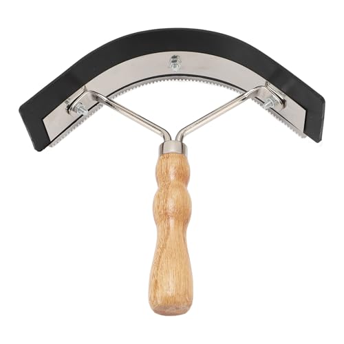 Ergonomische Pferdehaarbürste mit Holzgriff und Edelstahlschaber, Werkzeug Zur Viehpflege Ergonomische Pferdehaarbürste mit Holzgriff und Edelstahlschaber, Werkzeug Zur Viehpflege von Pyhodi
