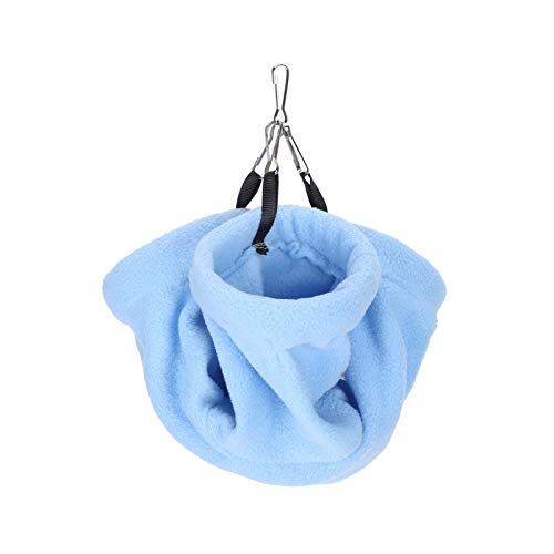 Pyhodi Hamster Bett Hängetunnel Hamster Hängematte Flanellmaterial Rattenhamster Klein (Blau) von Pyhodi