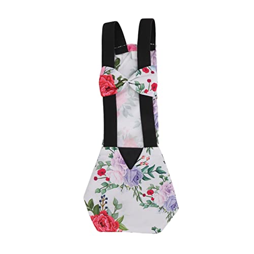 Haustier-Hühnerwindeln, Atmungsaktiver Stoff, Schleifen-Klettverschluss-Design, Innentasche, für Papageien, Tauben und ähnliche Vögel (L) von Pyhodi