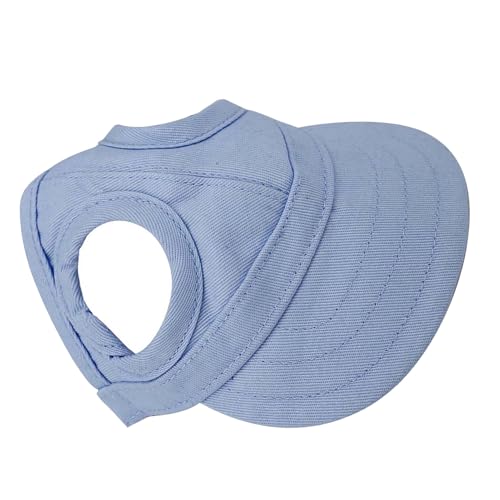 Hundekappe Sunbonnet Verstellbare Gestreifte Haustier-Baseballkappe Haustier Hund Katze Outdoor-Baseballkappe für Tiere und Haustiere (L) von Pyhodi