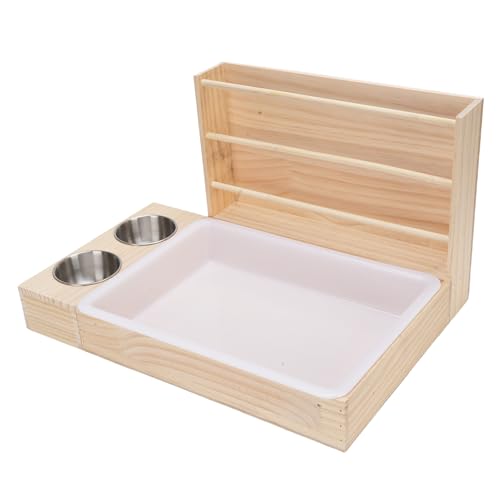 Pyhodi 3 in 1 Extra Großer Kaninchen -Heuhändler mit Katzentoilette 2 Schalen, Holzhasen -Toilette für Große und Mittelgroße Zwergkaninchen, Guinea, Chinchillas, Hamster, Frettchen, Pyhodi 3 in 1 Extra Großer Kaninchen -Heuhändler mit Katzentoilette 2 Schalen, Holzhasen -Toilette für Große und Mittelgroße Zwergkaninchen, Guinea, Chinchillas, Hamster, Frettchen, von Pyhodi
