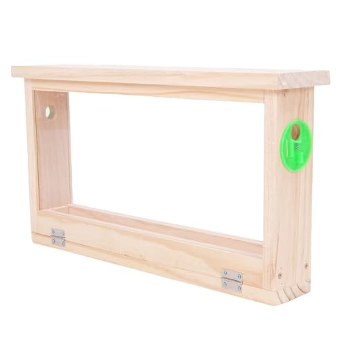 Pyhodi Bee Bienenstöcke Box, Bienenstive Honey Bee Box Frames Wach Bienenzubehör Vorzubehör mit Lüftungsschlitzen Imkermaterial für Anfänger Imker, Doppelseitige Acrylboard von Pyhodi
