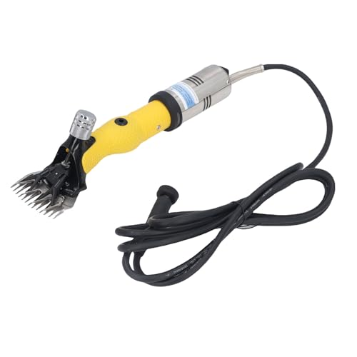 Pyhodi Elektrische Schafsschere, Bequem zu Halten, 3000 U/Min Hochgeschwindigkeits -Kohlenstoffstahl (EU-Stecker 220-240 V, 20-55 ℃, Standard 42 ° C) von Pyhodi