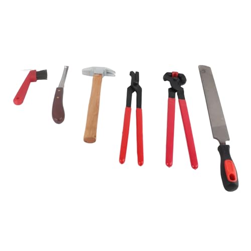 Pyhodi Horse Farrier Tool Kits, 6pcs Professionelle Hufschneider -Huffenster Können Leicht die Hufe von Pferden, Kühen, Schafen, Eseln und Anderen Mittelgroßen Tieren Abschneiden Pyhodi Horse Farrier Tool Kits, 6pcs Professionelle Hufschneider -Huffenster Können Leicht die Hufe von Pferden, Kühen, Schafen, Eseln und Anderen Mittelgroßen Tieren Abschneiden von Pyhodi